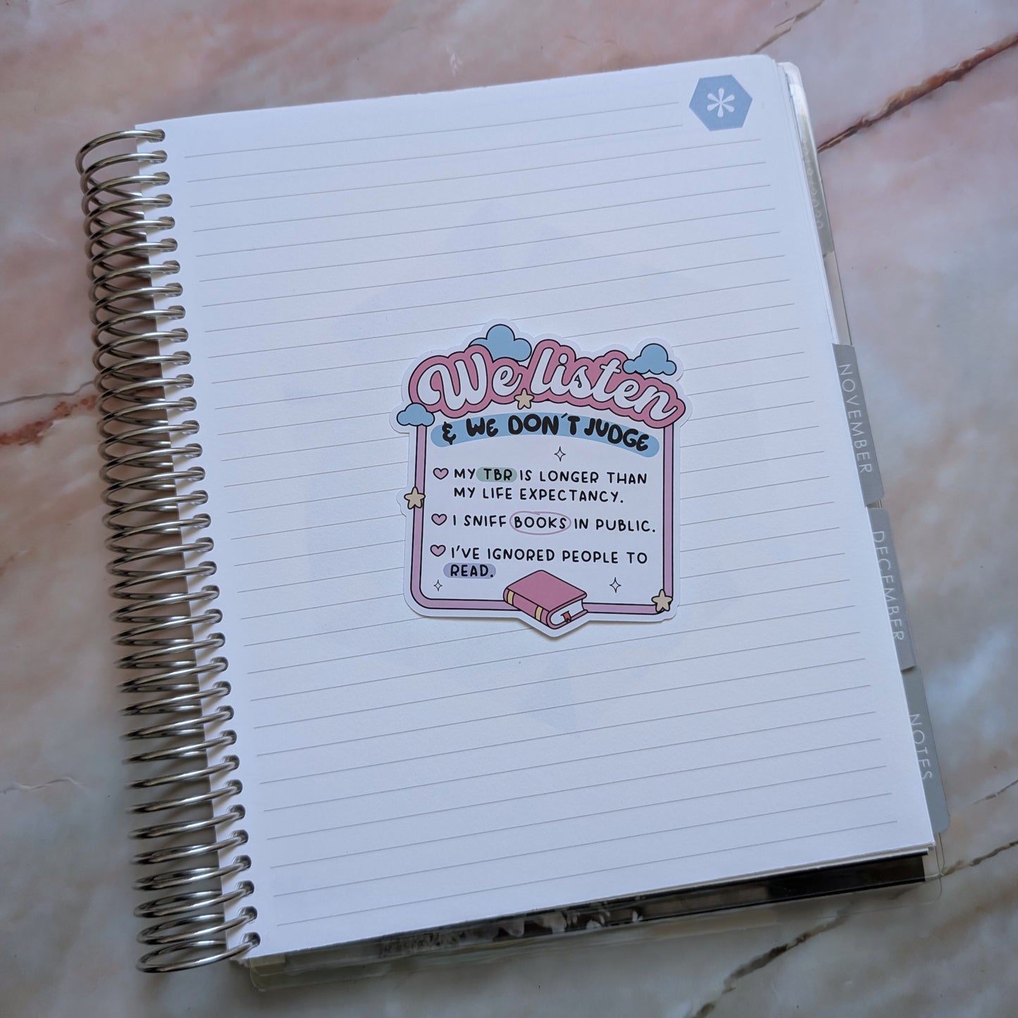 Listen & Don't Judge || Large Deco Sticker