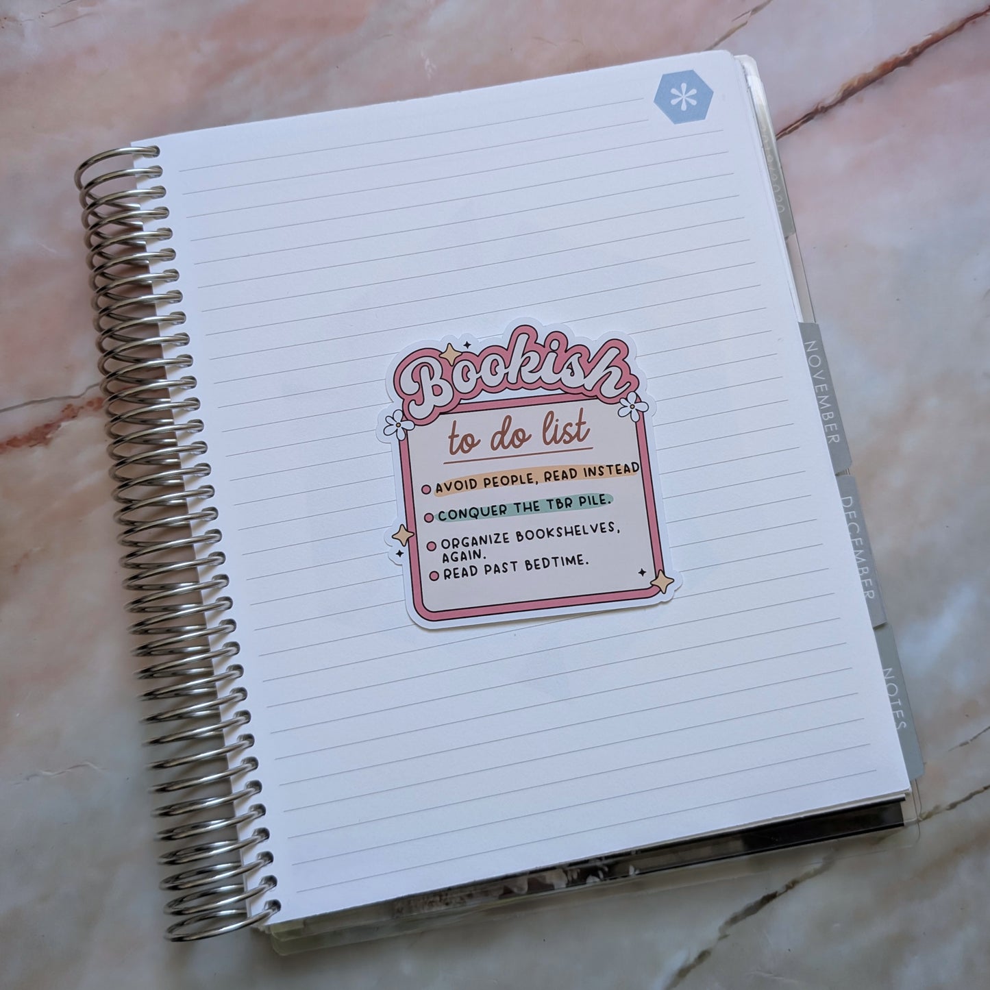 Bookish To-Do || Large Deco Sticker