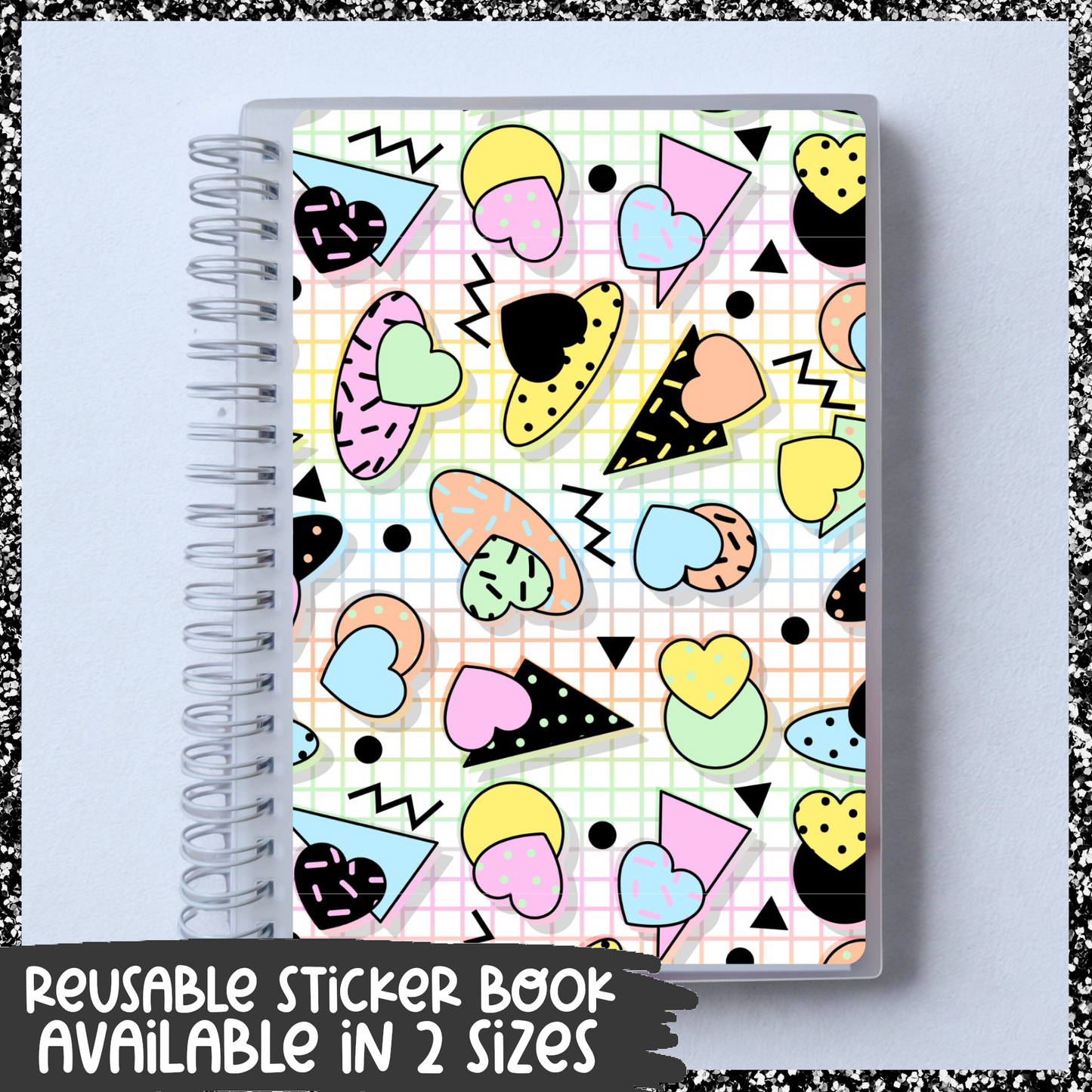 Retro || Reusable Sticker Book || 2 Sizes