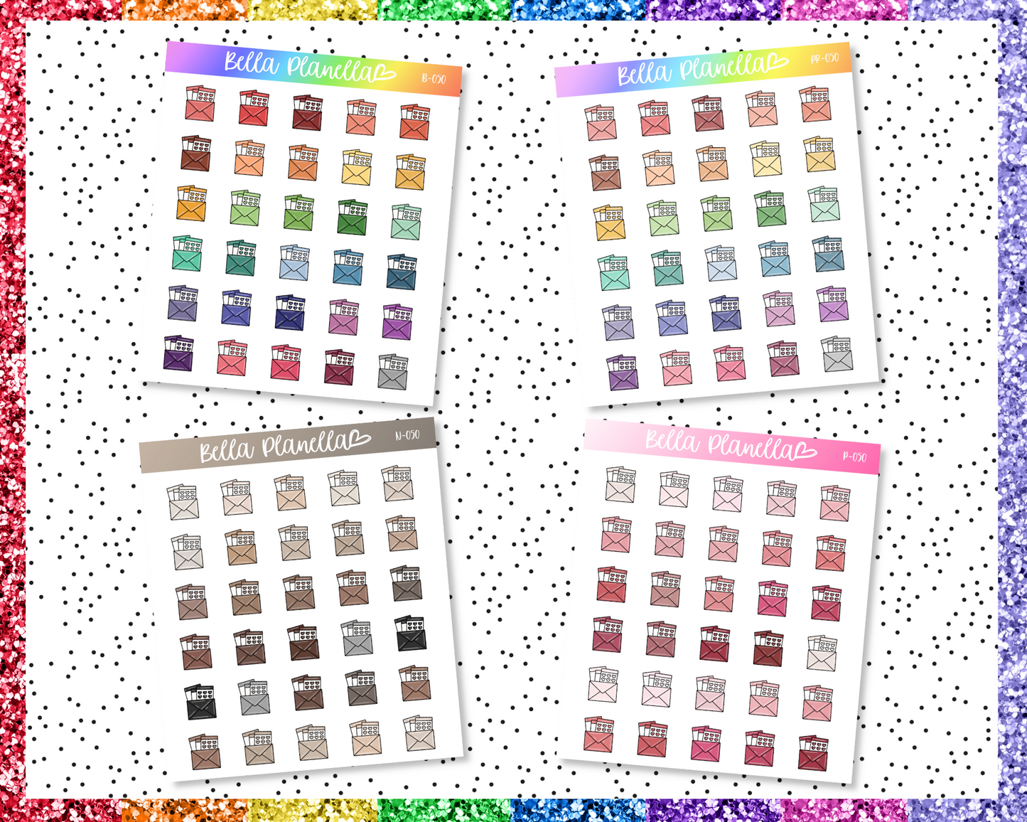 Sticker Mail || Multicolour Doodles