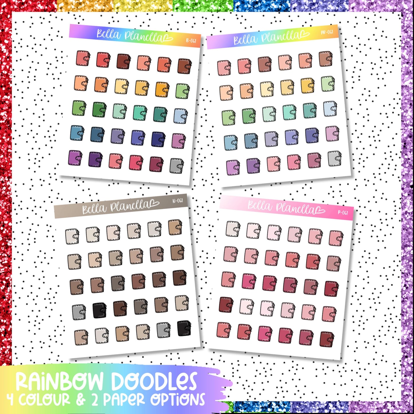 Snap Planner || Multicolour Doodles