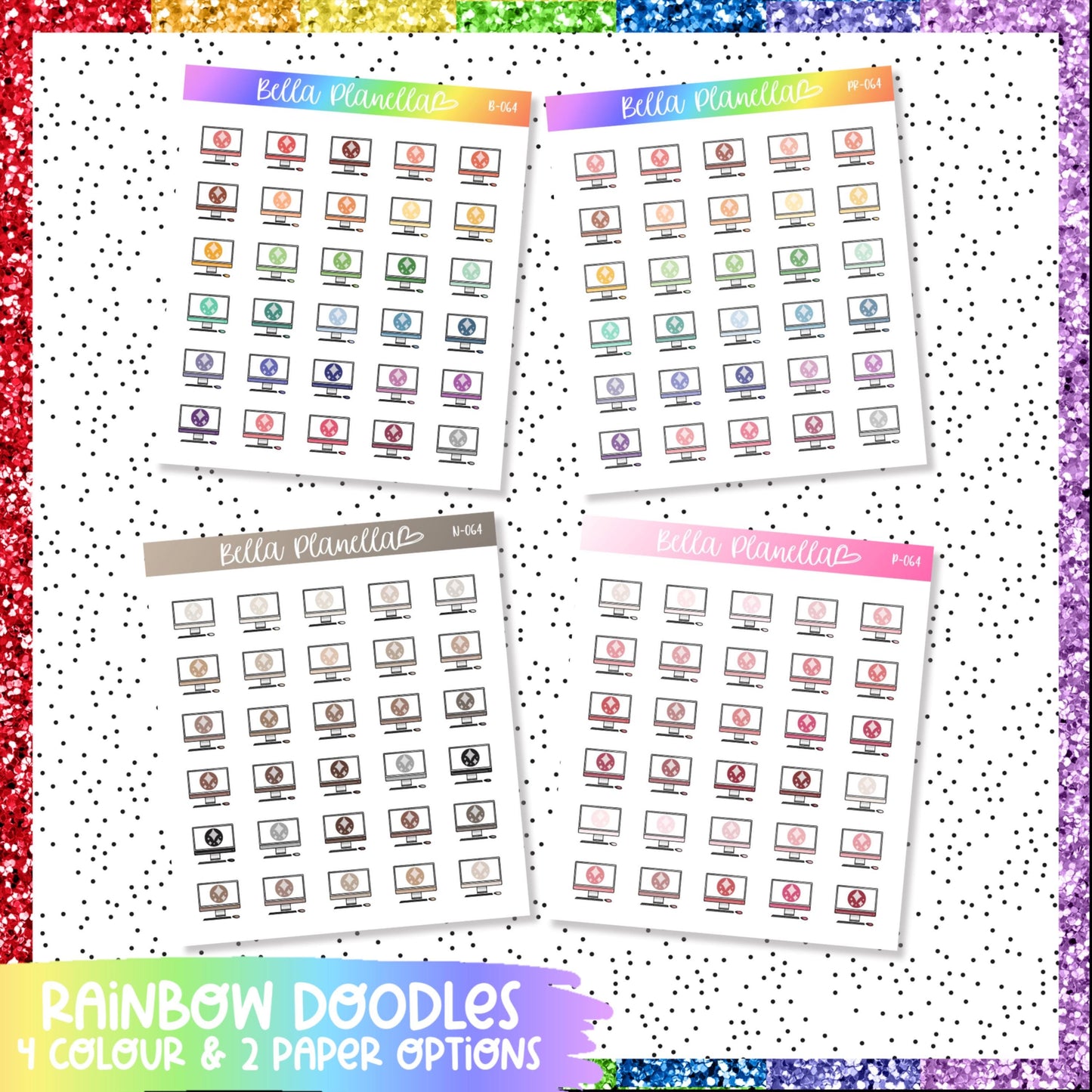 Desktop Dreamlight Valley || Multicolour Doodles