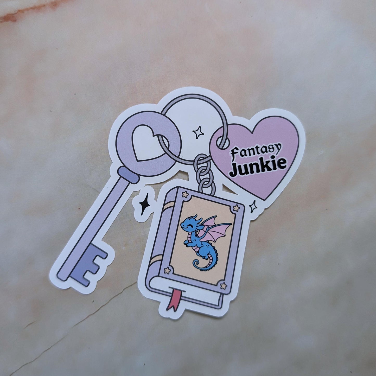 Bookish Keys || Large Deco Sticker