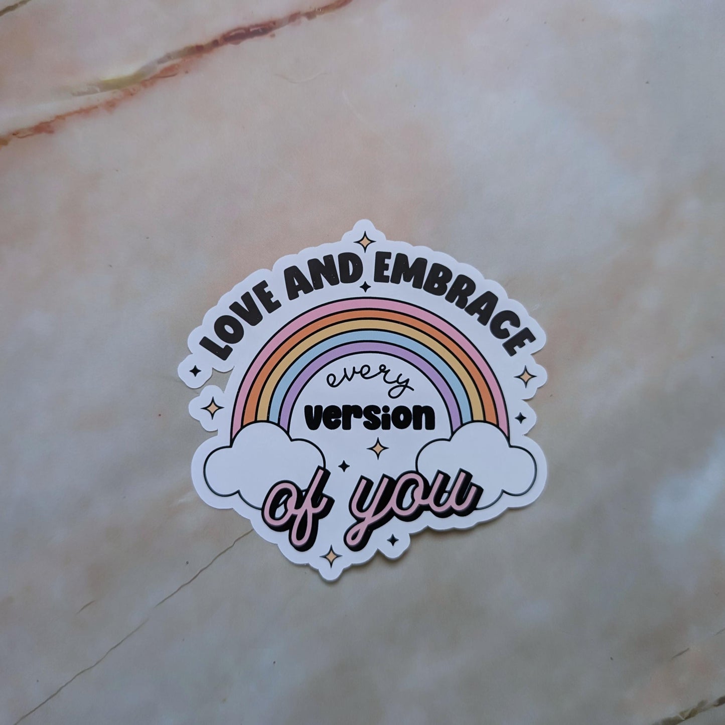 Positive Rainbow || Large Deco Sticker