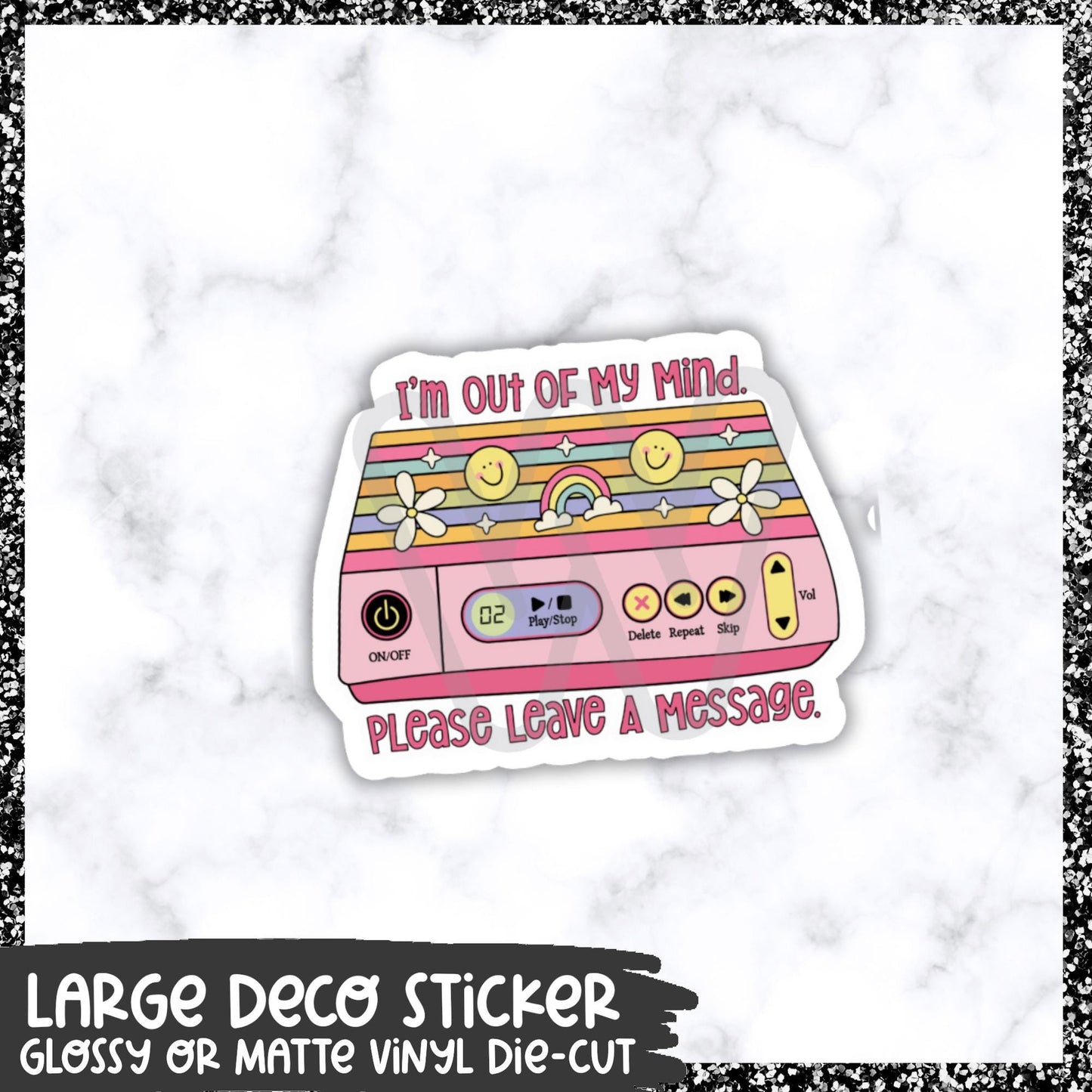 Leave A Message || Large Deco Sticker