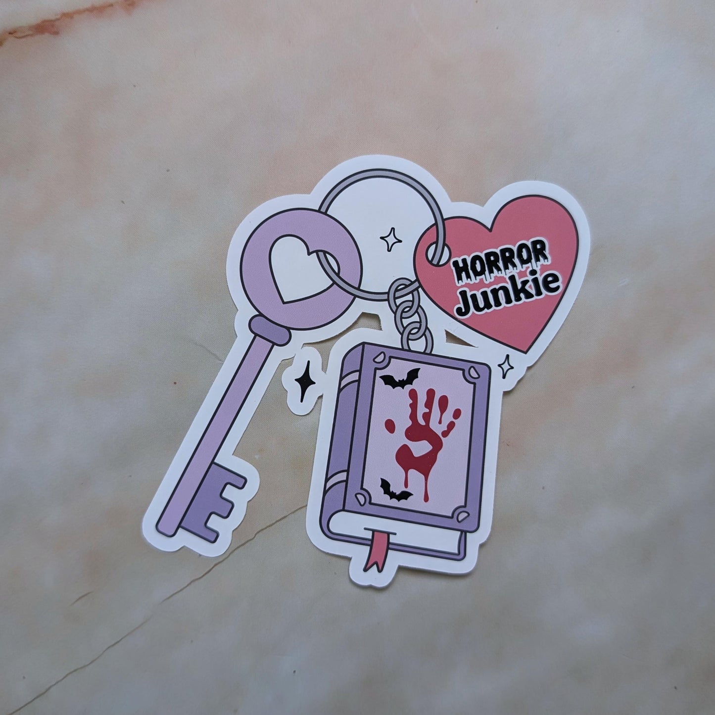 Bookish Keys || Large Deco Sticker
