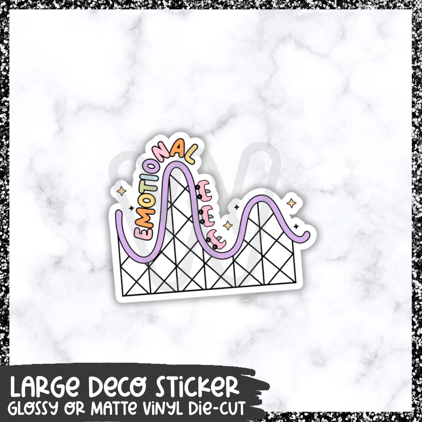 Emotional Rollercoaster || Large Deco Sticker