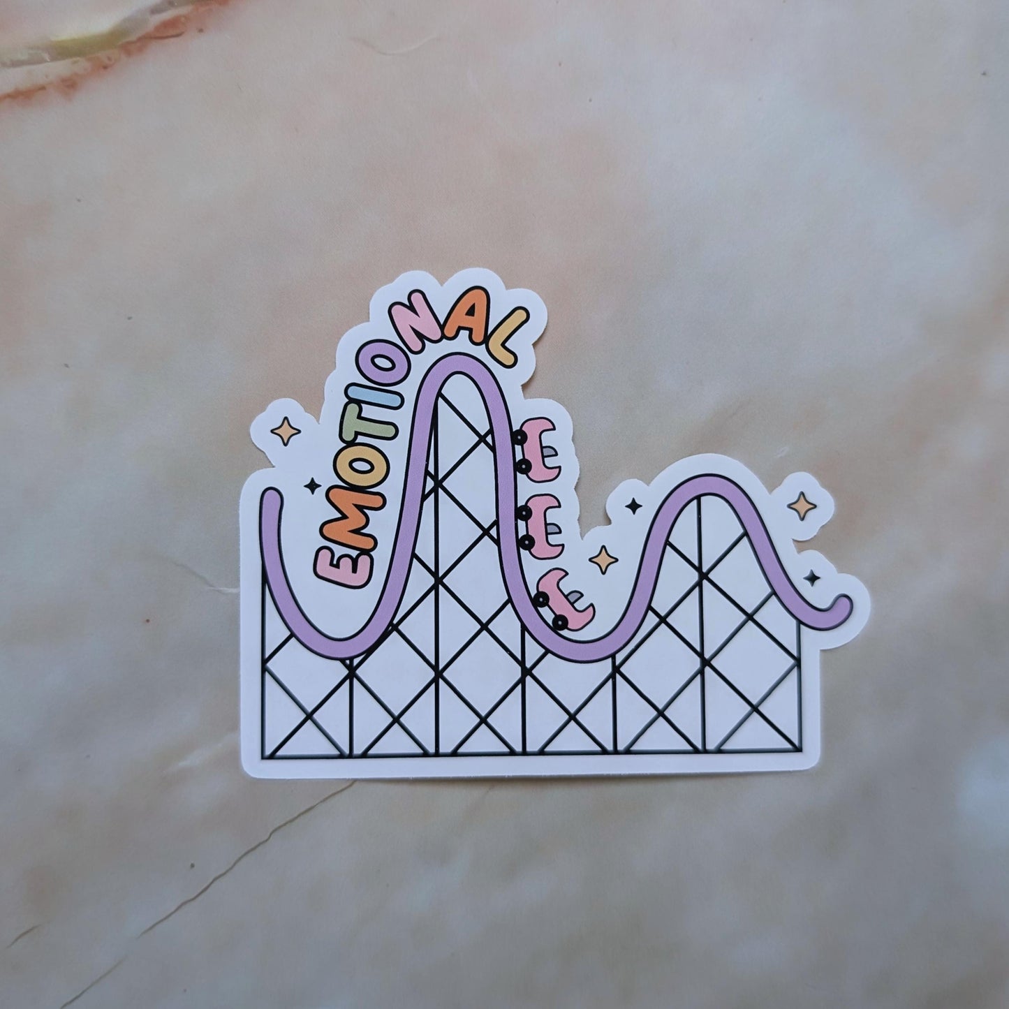 Emotional Rollercoaster || Large Deco Sticker