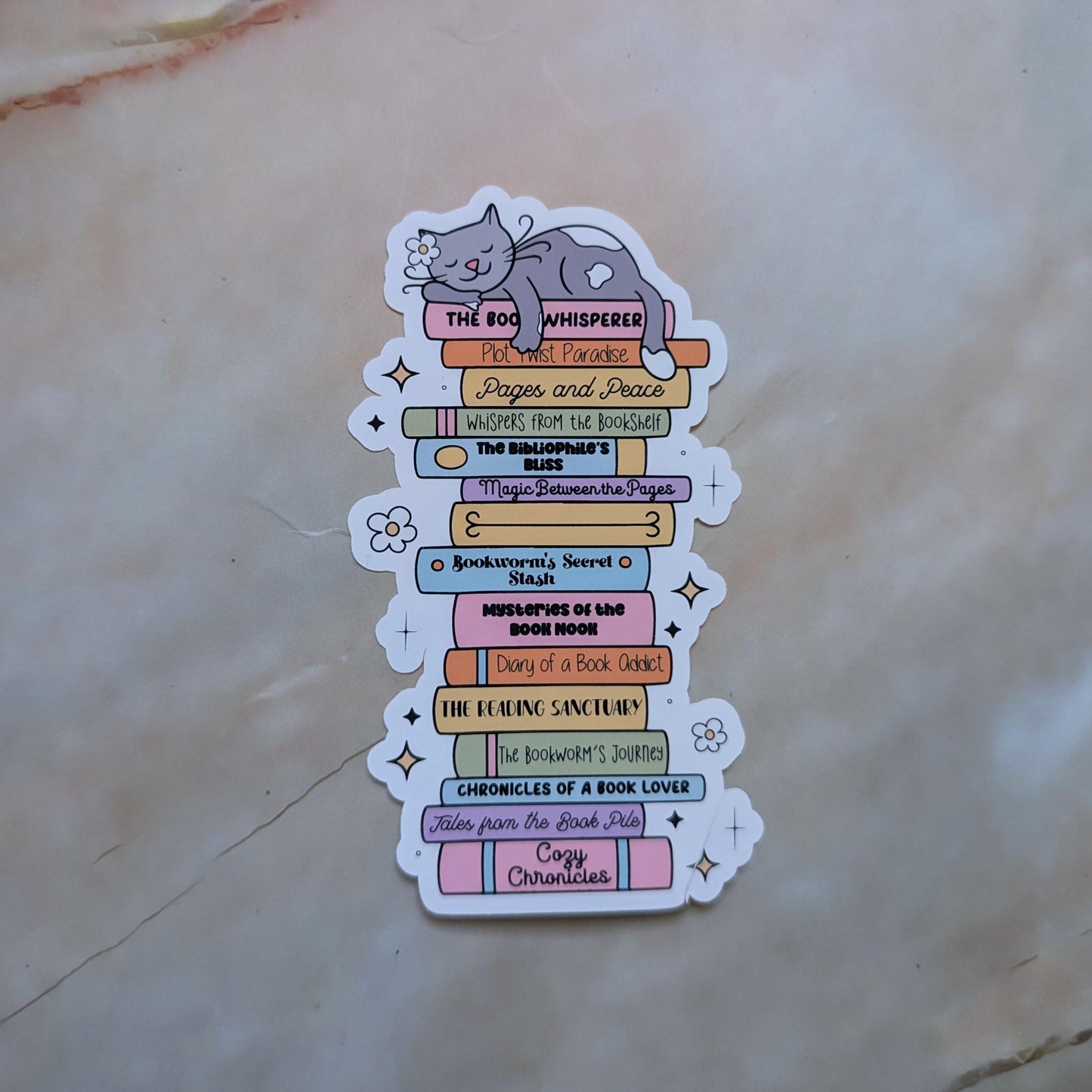 Book Tower || Large Deco Sticker