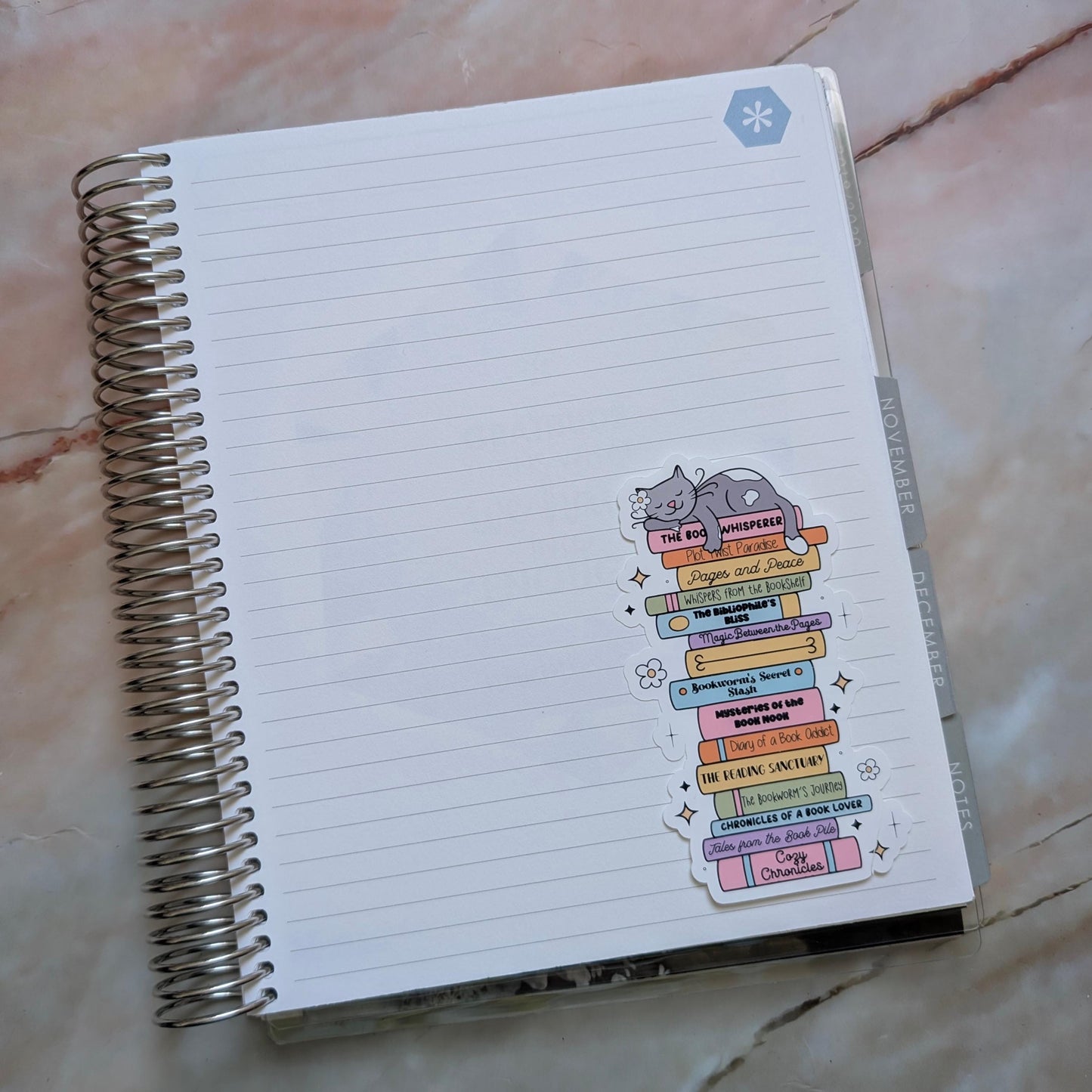 Book Tower || Large Deco Sticker