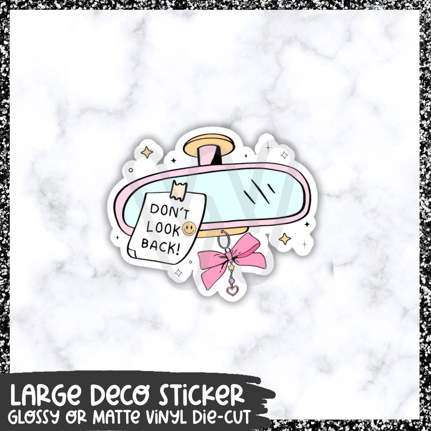 Don't Look Back || Large Deco Sticker