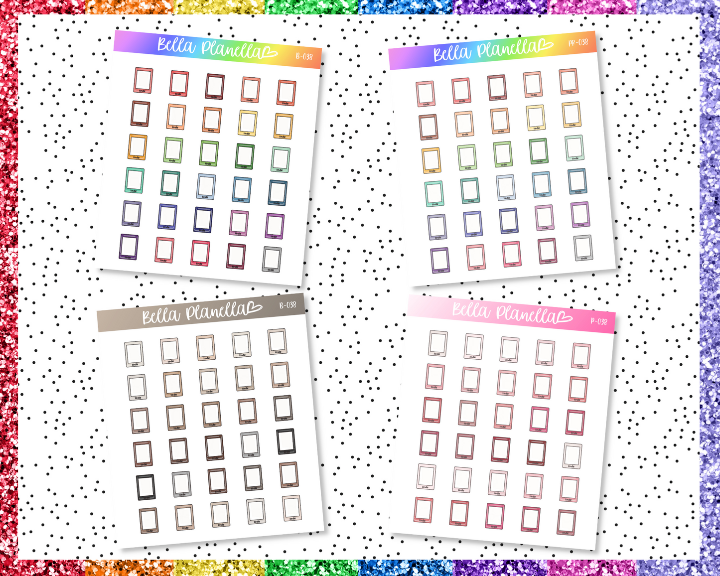 E-Reader V1 || Multicolour Doodles