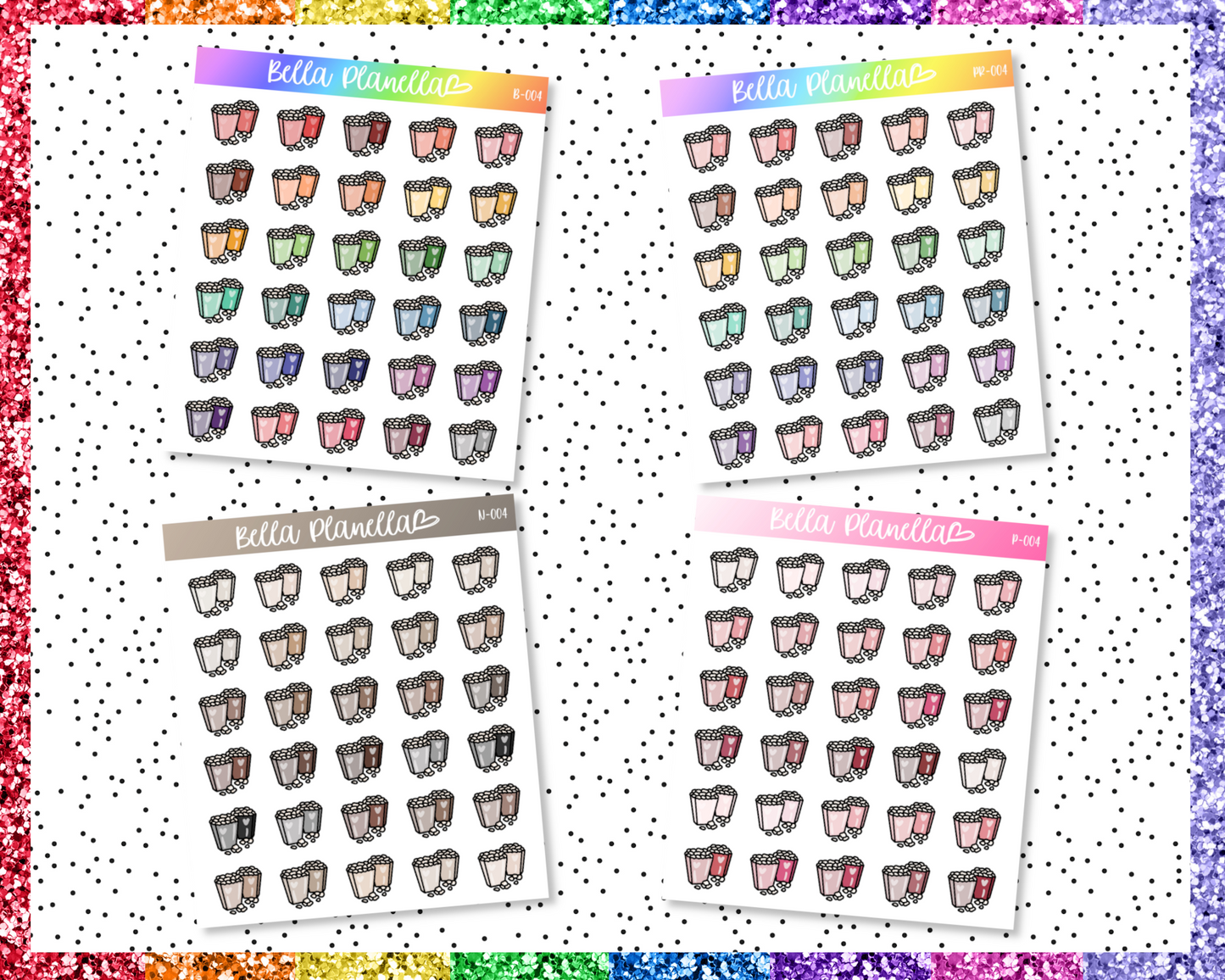 Popcorn || Multicolour Doodles