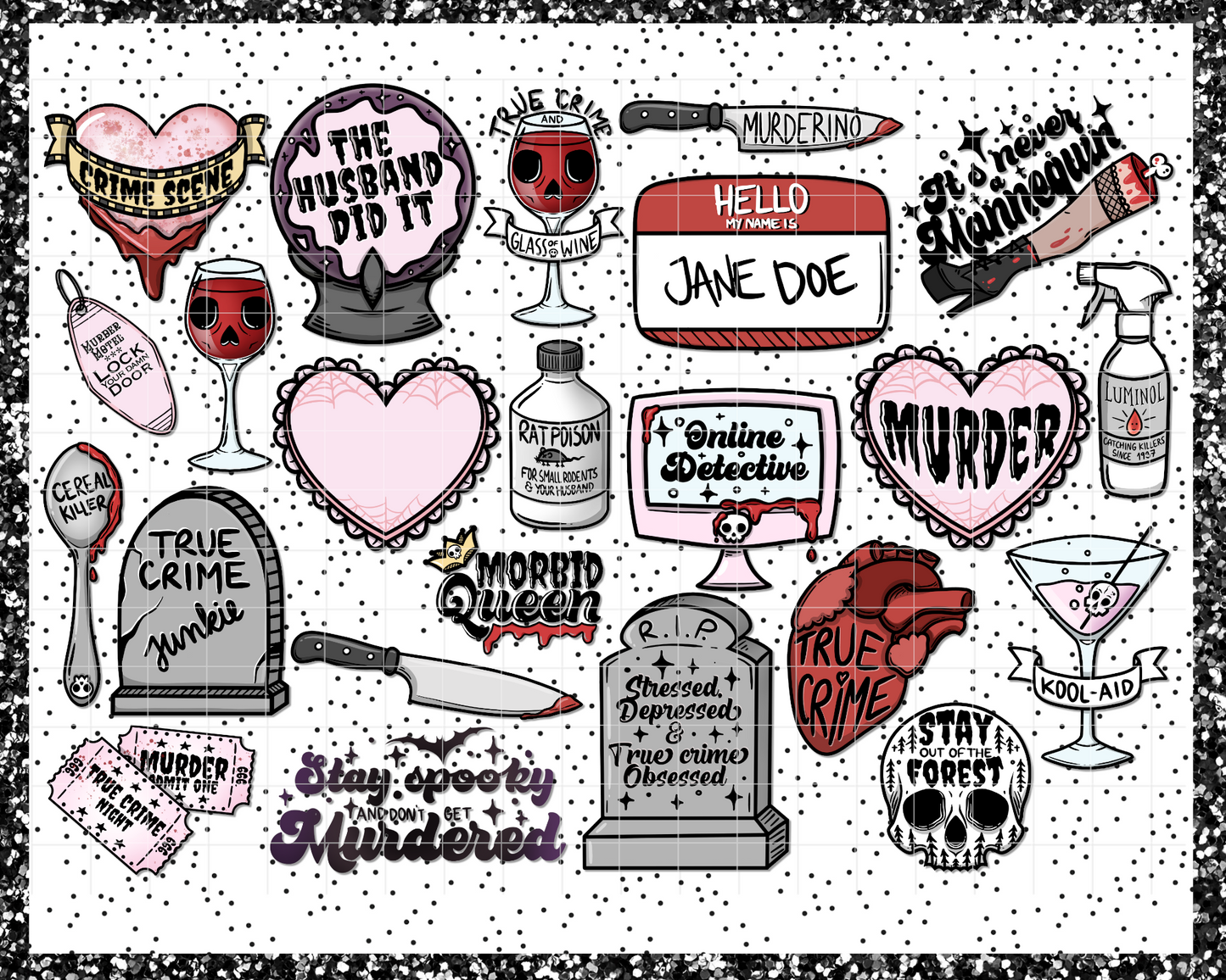True Crime || Sticker Pack