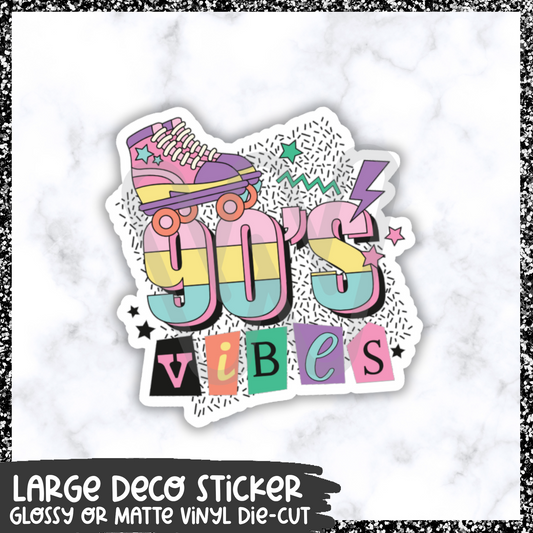 90's Vibes || Large Deco Sticker
