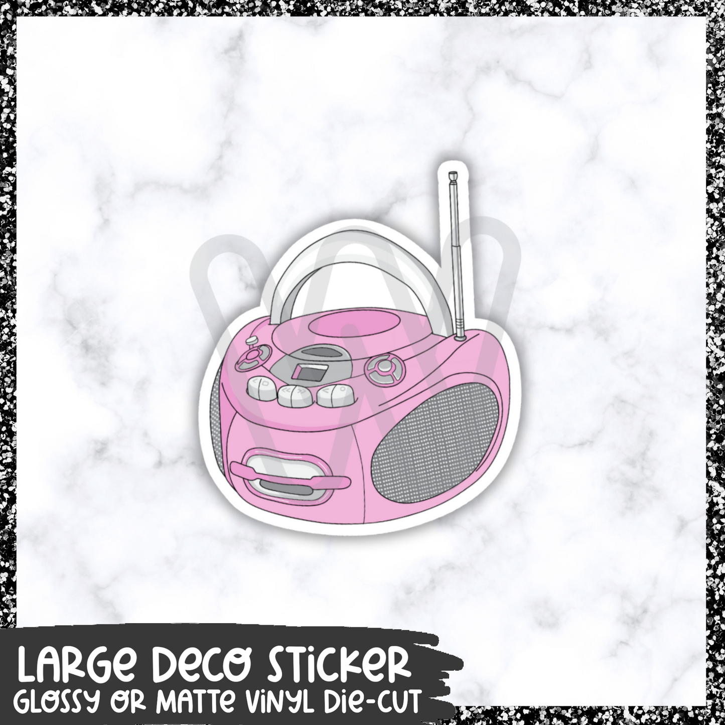 CD Player || Large Deco Sticker