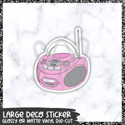 CD Player || Large Deco Sticker