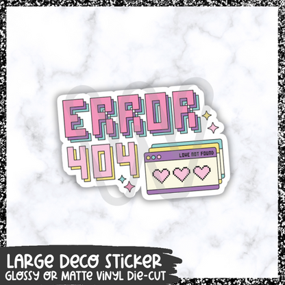 Error 404 || Large Deco Sticker