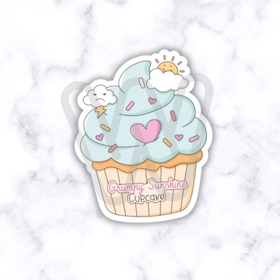 Romance Cupcakes || Large Deco Sticker