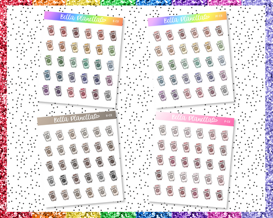 Passport & Tickets || Multicolour Doodles