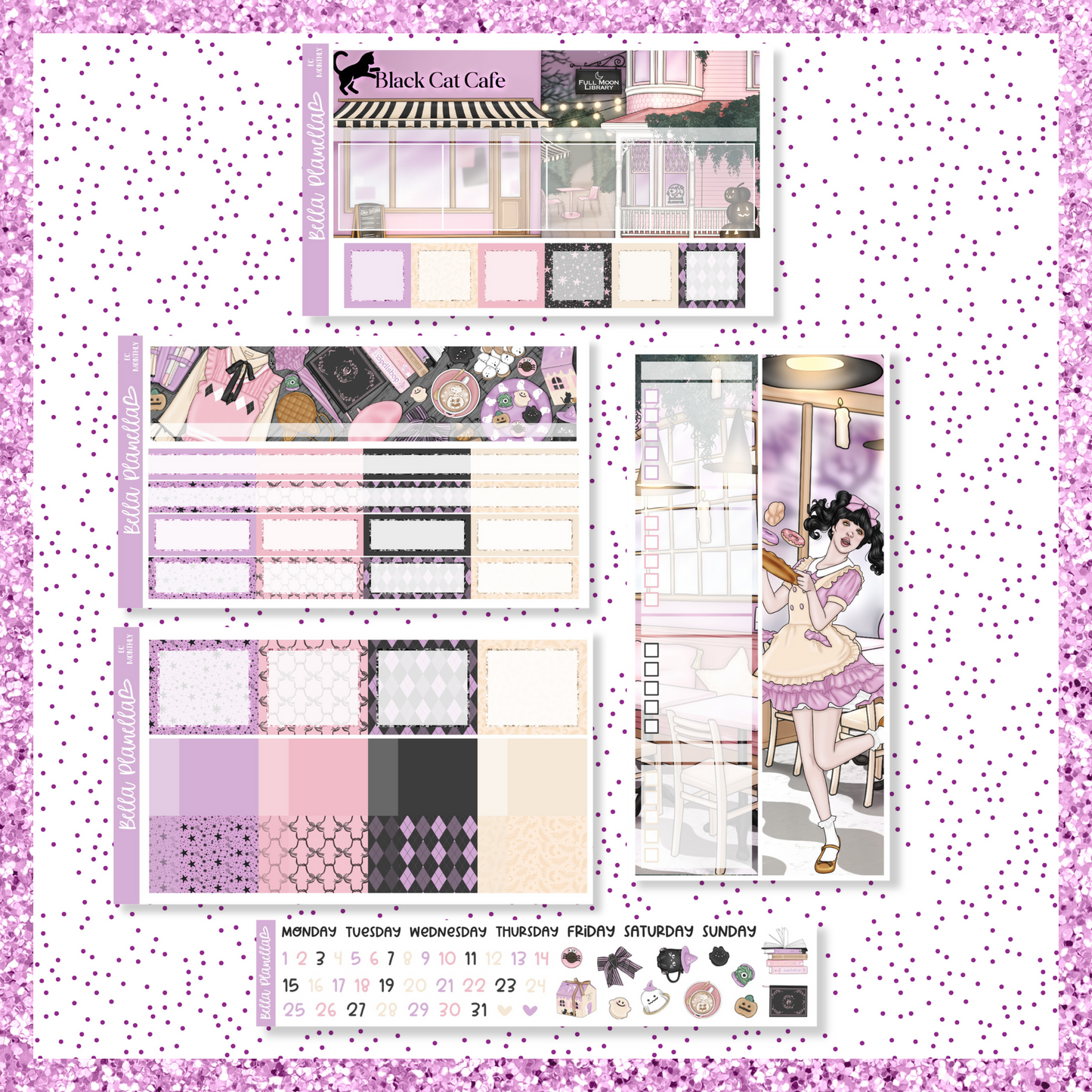 Black Cat Cafe || Undated Monthly