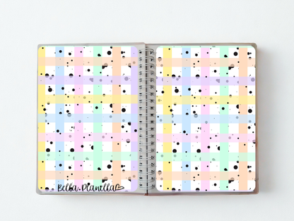 Pastel Gingham || Reusable Sticker Book || 2 Sizes