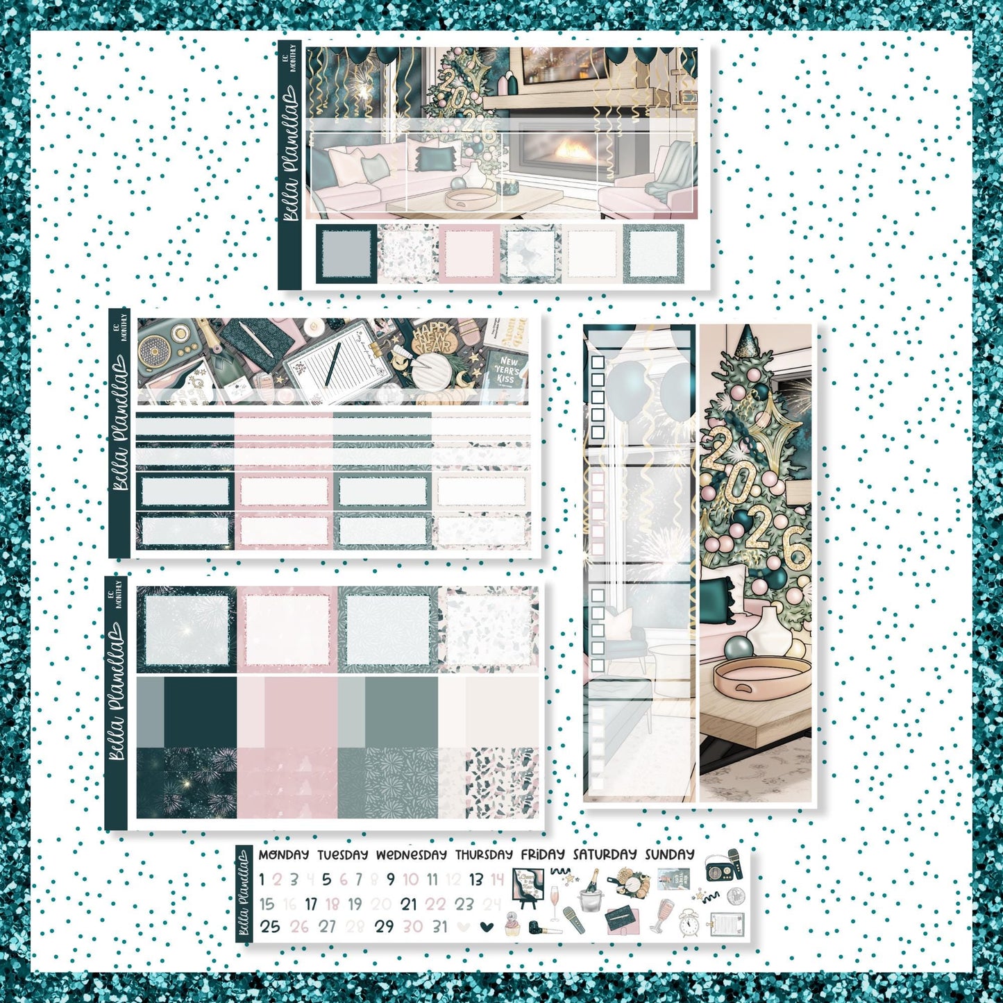 Resolutions V1 || Undated Monthly  || 3 Options