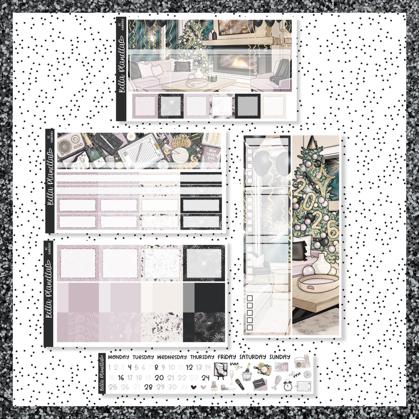 Resolutions V2 || Undated Monthly || 3 Options