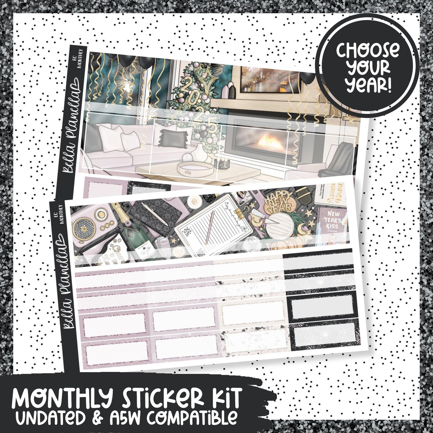 Resolutions V2 || Undated Monthly || 3 Options