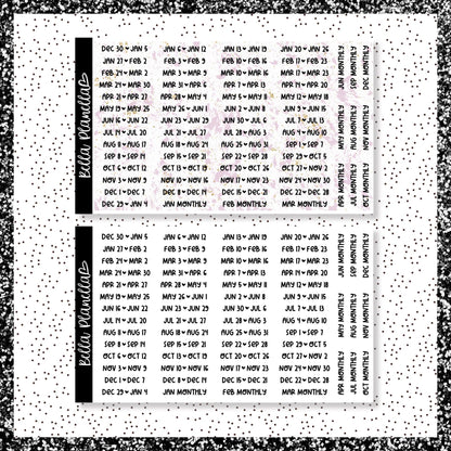 2025 Week & Month Labels || Sticker Kit Organisation