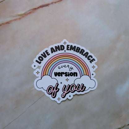 Positive Rainbow || Large Deco Sticker