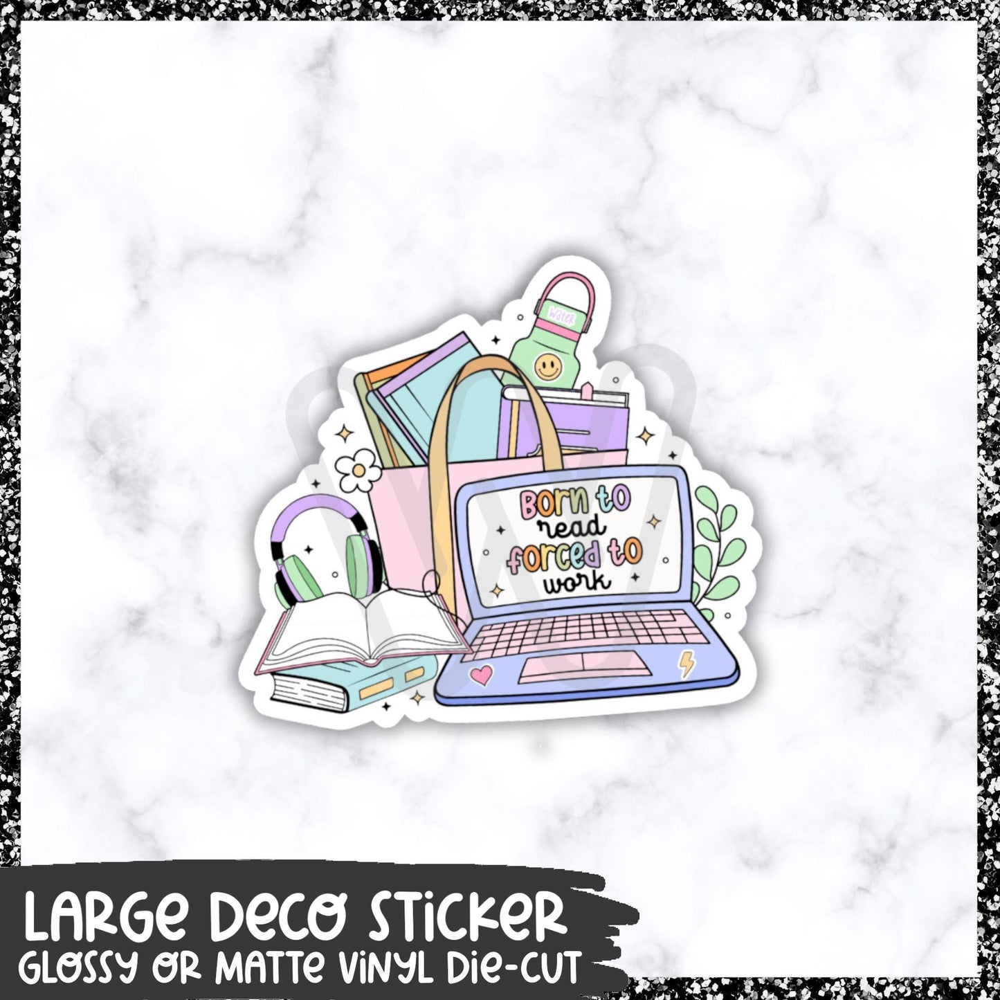Forced To Work || Large Deco Sticker