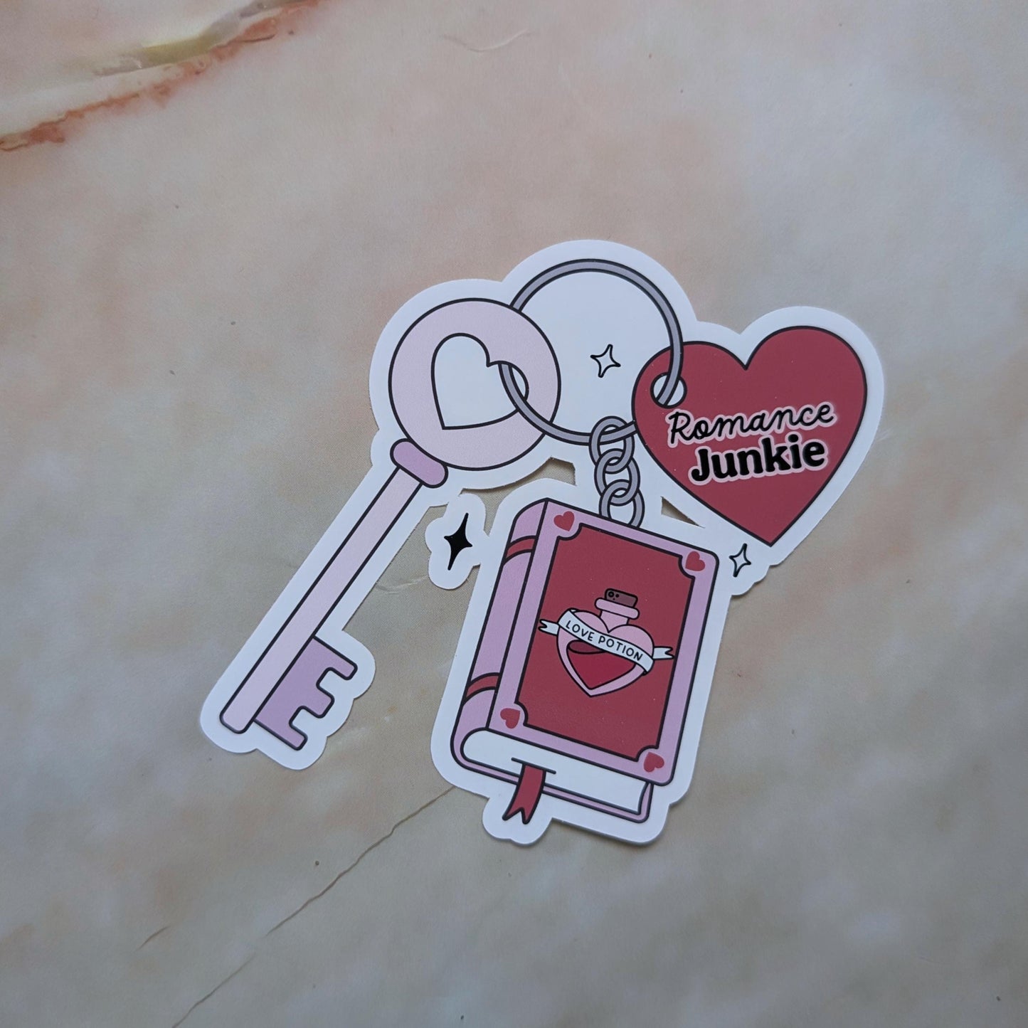 Bookish Keys || Large Deco Sticker