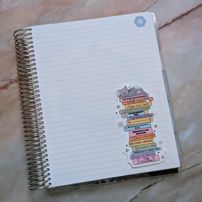 Book Tower || Large Deco Sticker