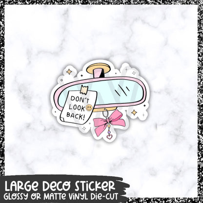 Don't Look Back || Large Deco Sticker