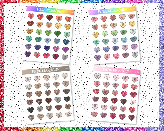 Etsy Hearts || Multicolour Doodles