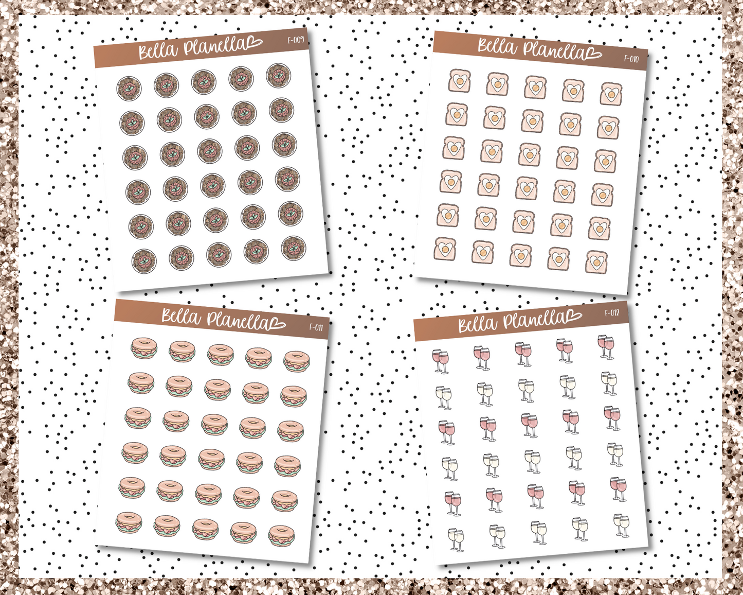 Food Doodles || Multicolour Doodles