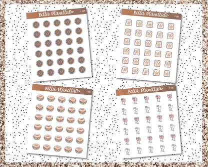 Food Doodles || Multicolour Doodles