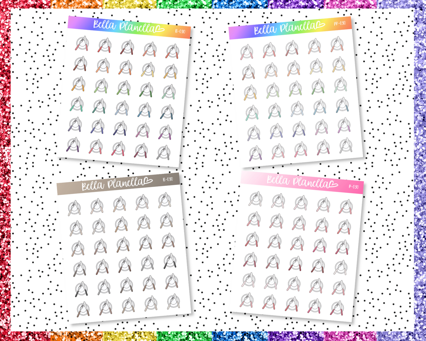 Plate || Multicolour Doodles