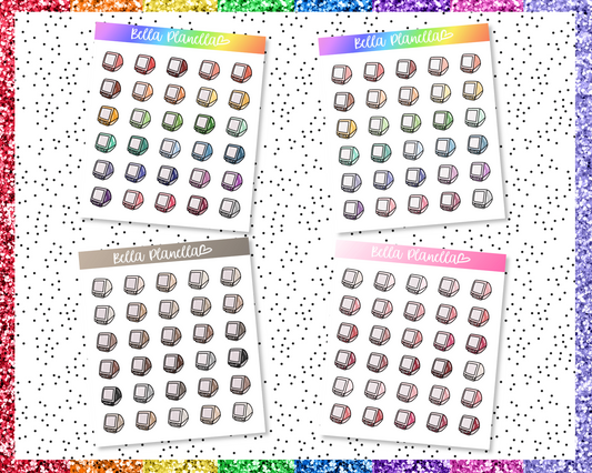 Retro TV || Multicolour Doodles