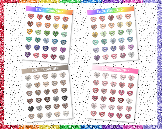 Spotify Hearts || Multicolour Doodles