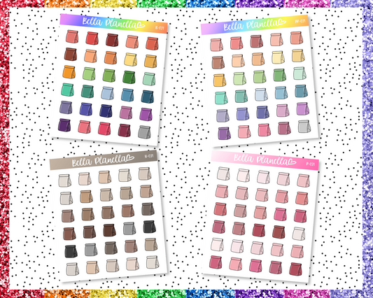 Takeout Bag || Multicolour Doodles