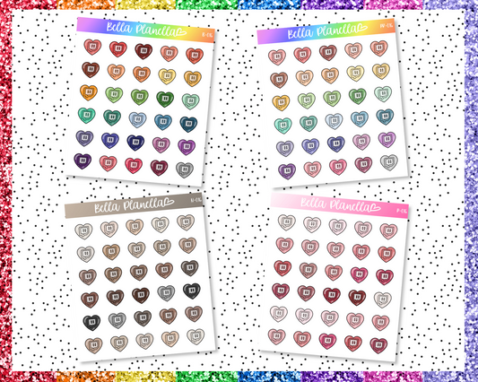 Twitch Hearts || Multicolour Doodles